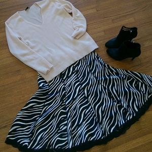 Joseph Ribkoff Zebra panel skirt